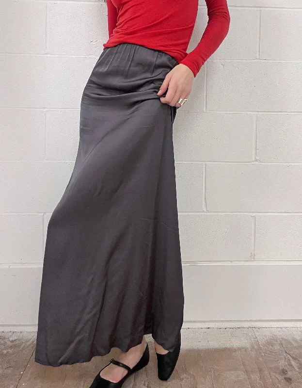 Livo Maxi Skirt in Iron Gate cashmere skirt soft