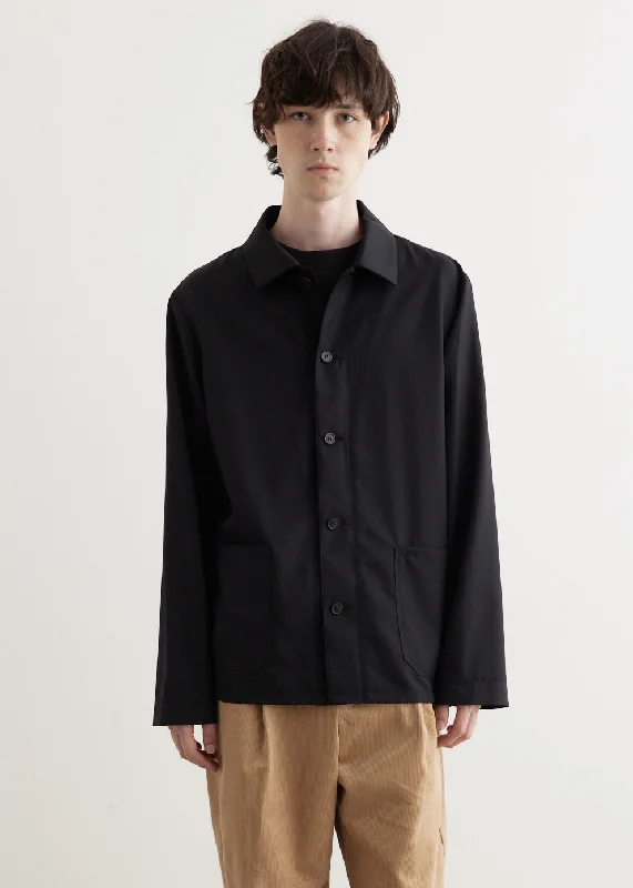 Kerlouan Jacket Boat Neck Shawl Collar Notched Collar