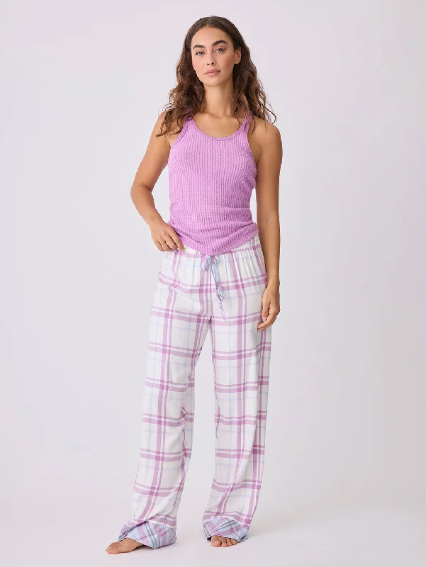 Seeing Stripes Pant - Ivory High-Waist Trousers