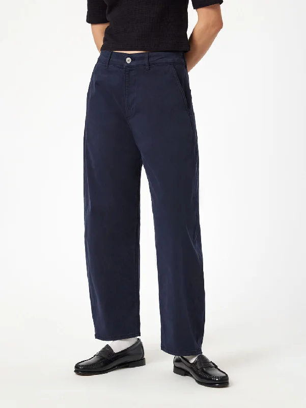 Lenora Pant - Midnight Casual Twill Stretch Fit Pants