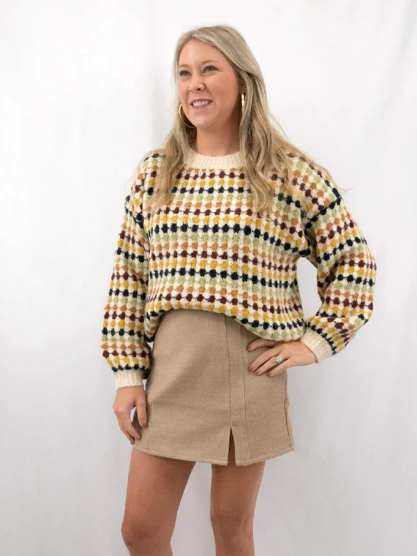 Beige Slit Side Mini Skirt velvet skirt glossy
