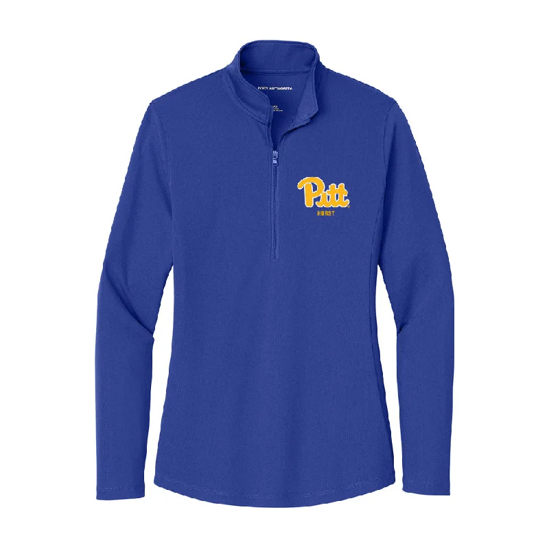 Pittsburgh - NCAA Women's Cross Country : Sarah Hurst - Women's Lightweight Quarter Zip Jacket Anorak Shell Jacket Lightweight Jacket Pittsburgh - NCAA Women's Cross Country : Sarah Hurst - Women's Lightweight Quarter Zip Jacket Anorak Shell Jacket Lightweight Jacket
