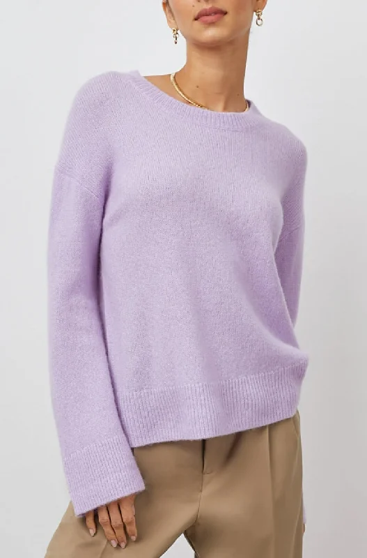 JUNO SWEATER - LAVENDER Stretchy Elastic Breathable