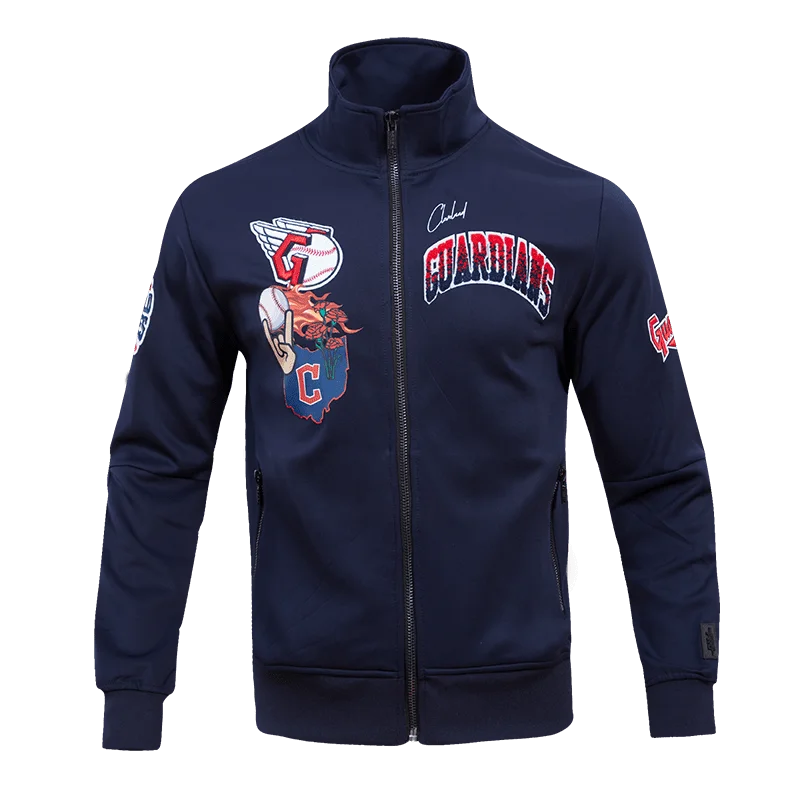CHAMARRA MLB CLEVELAND GUARDIANS HOMETOWN TRACK JACKET Elasticated Jacket Padded Jacket Insulated Jacket CHAMARRA MLB CLEVELAND GUARDIANS HOMETOWN TRACK JACKET Elasticated Jacket Padded Jacket Insulated Jacket