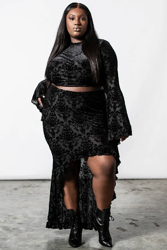 Para Bellum Maxi Skirt [PLUS] button skirt front