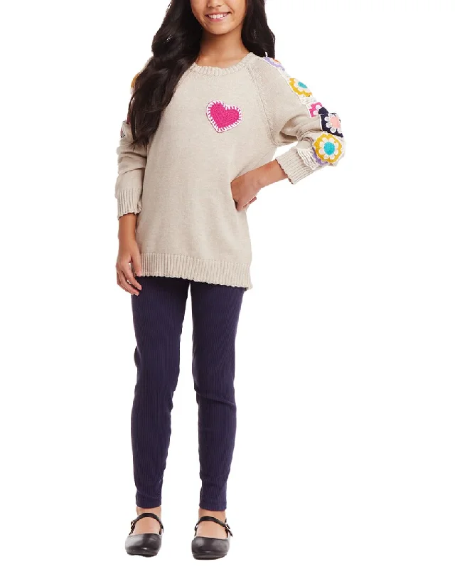 Andy & Evan Tunic Sweater & Jegging Neon Metallic Matte