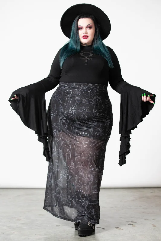 Chalise Maxi Skirt [PLUS] flowy skirt hem