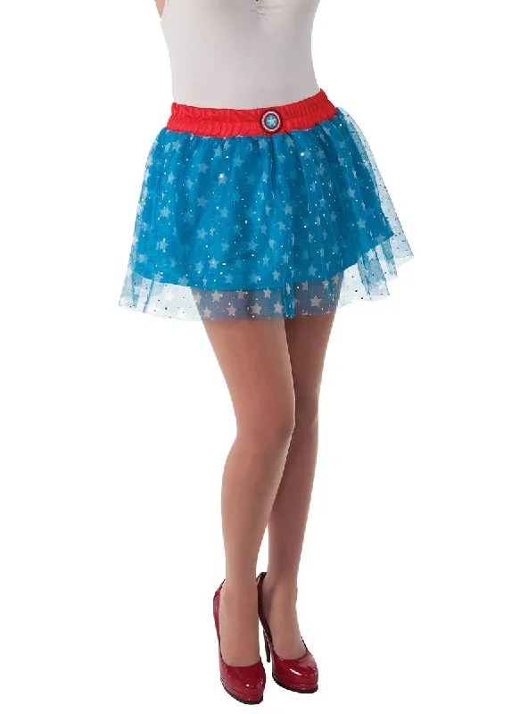 American Dream Womens Captain America Costume Skirt wool skirt sturdy