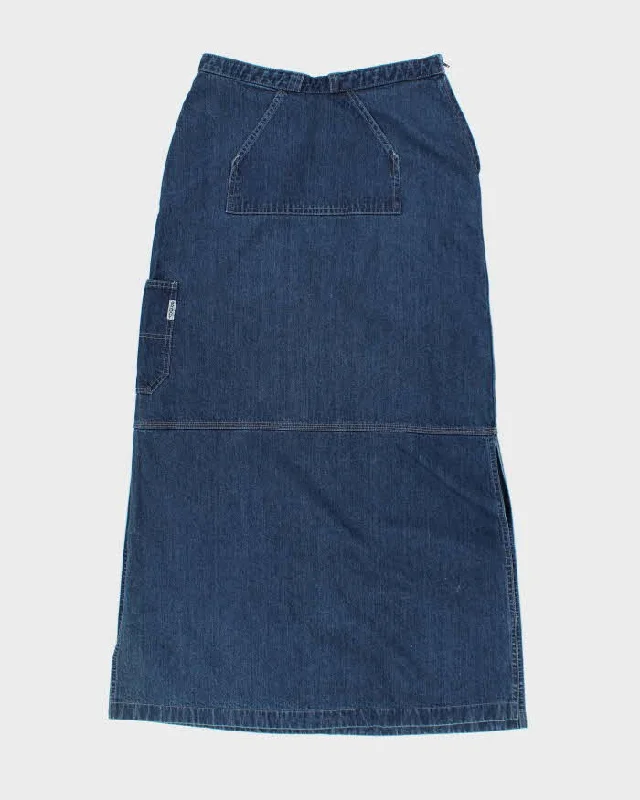 Vintage 90s Brody Denim Maxi Skirt - S wool skirt sturdy