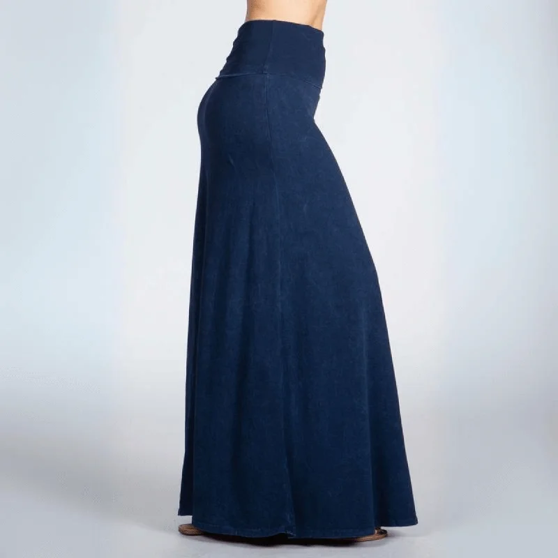 American Cotton Maxi Skirt Made in USA denim skirt casual