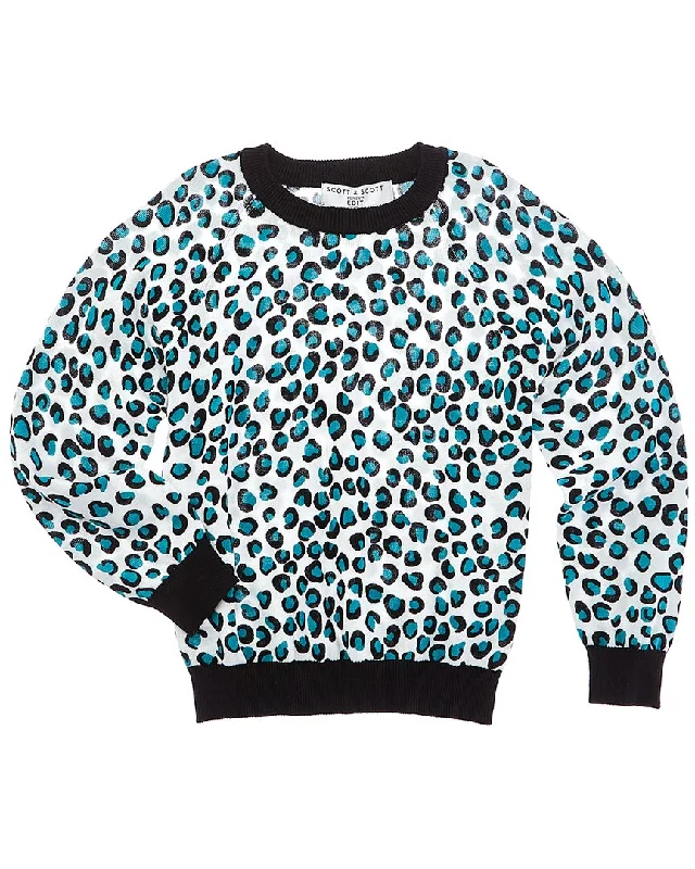 Scott & Scott London Cheetah Print Sweater Plaid Sweater Polka Dot Checkered