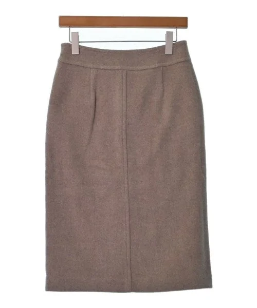 heliopole Knee length skirts chiffon skirt delicate