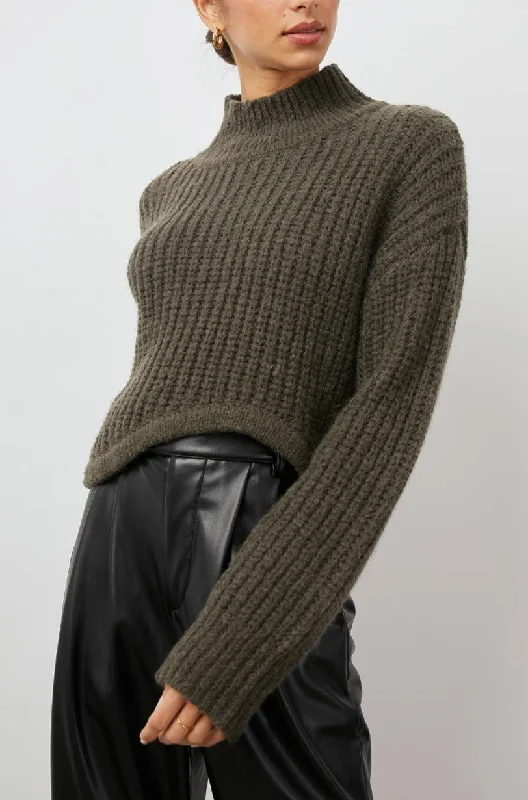 DELSEY SWEATER - OLIVE Soft Cozy Warm