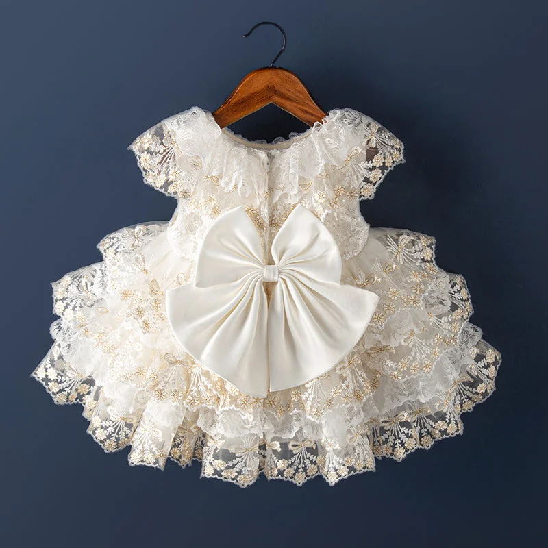 Baby Girls Easter Big Bowknot Dresses Ball Gown Party Dress Vintage Lolita Princess Dress Tunics Leisure comfortable Baby Girls Easter Big Bowknot Dresses Ball Gown Party Dress Vintage Lolita Princess Dress Tunics Leisure comfortable