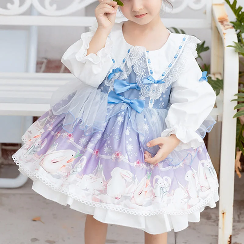 Baby Girl Dress Toddler Princess Round Neck Flowers Lolita Dress Party Dress Tunics Trousers formal Baby Girl Dress Toddler Princess Round Neck Flowers Lolita Dress Party Dress Tunics Trousers formal