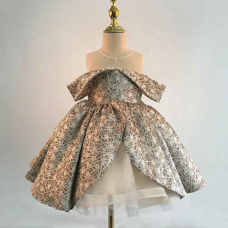 Baby Girl Formal Princess Dresses Girl Summer Vintage Fluffy Textured Birthday Party Dress Tunics Business professional Baby Girl Formal Princess Dresses Girl Summer Vintage Fluffy Textured Birthday Party Dress Tunics Business professional